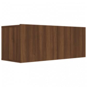  3 Piece TV Cabinet Set Brown Oak Engineered Wood