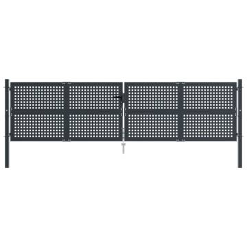  Garden Gate Anthracite 400x150 cm Steel