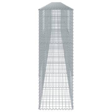  Gabion Basket with Cover 1100x50x150 cm Galvanised Iron