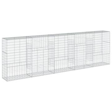  Gabion Basket with Cover 500x50x150 cm Galvanised Iron