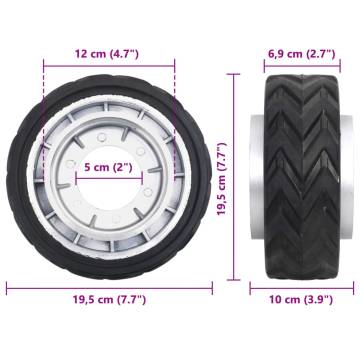  Wheel for Jockey Wheel Ø19.5x10 cm Aluminium and Rubber