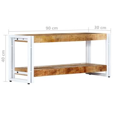 TV Cabinet 90x30x40cm Solid Mango Wood