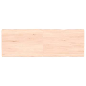 Table Top 120x40x(2-4) cm Untreated Solid Wood Live Edge