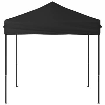  Folding Party Tent Black 2x2 m