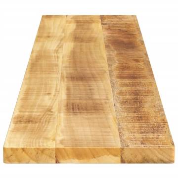  Table Top 160x30x3.8 cm Rectangular Solid Wood Rough Mango