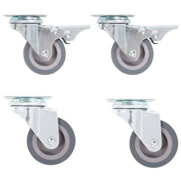  8 pcs Swivel Casters 50 mm