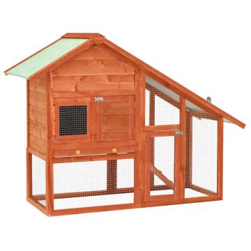 Rabbit Hutch 140x63x120 cm Solid Firwood