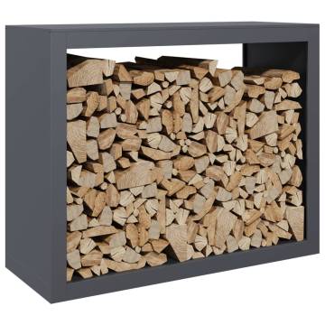  Firewood Rack Anthracite 100x40x80 cm Steel