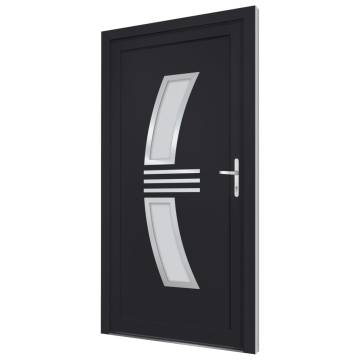  Front Door Anthracite 88x200 cm PVC