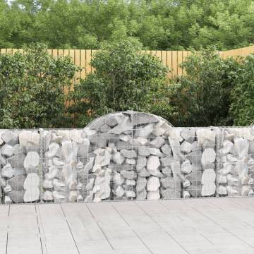 Arched Gabion Baskets 20 pcs 200x30x80/100 cm Galvanised Iron