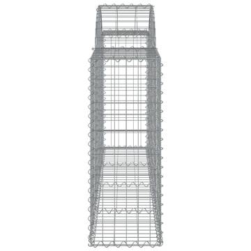 Arched Gabion Baskets 20 pcs 200x30x80/100 cm Galvanised Iron