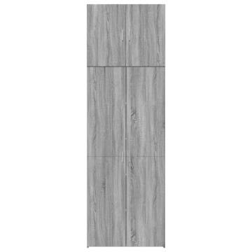  Highboard Grey Sonoma 80x42.5x249 cm Engineered Wood