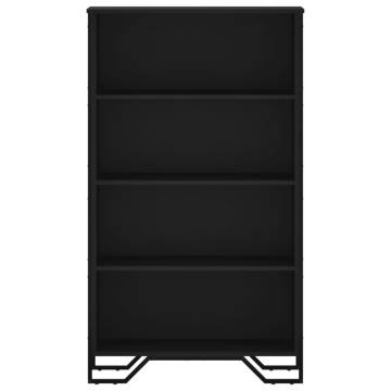  Bookcase Black 80x31x137.5 cm Engineered Wood