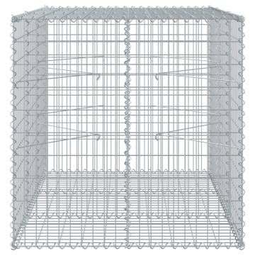  Gabion Basket with Cover 150x100x100 cm Galvanised Iron