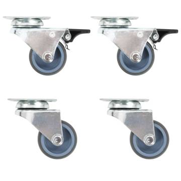  24 pcs Twin-wheel Swivel Casters 50 mm