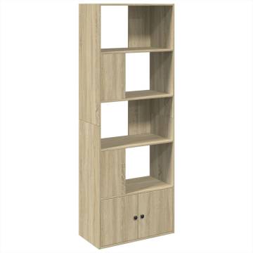  Bookcase Sonoma Oak 70x36x189 cm Engineered Wood