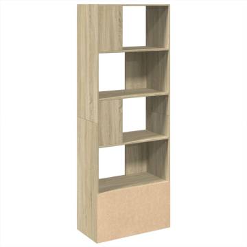  Bookcase Sonoma Oak 70x36x189 cm Engineered Wood