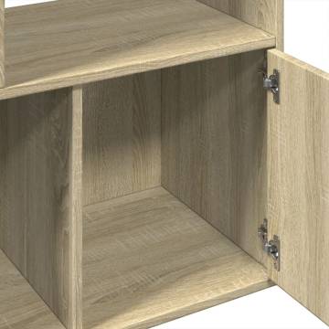  Bookcase Sonoma Oak 70x36x189 cm Engineered Wood