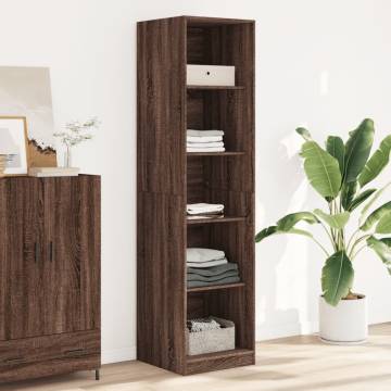  Wardrobe Brown Oak 50x50x200 cm Engineered Wood