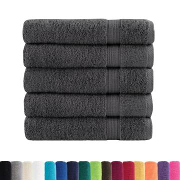  Premium Bath Towels SOLUND 25pcs Anthracite 100x150cm 600gsm