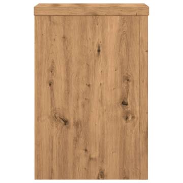  Plant Stands 2 pcs Artisian Oak 20x20x30 cm Engineered Wood