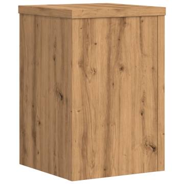  Plant Stands 2 pcs Artisian Oak 20x20x30 cm Engineered Wood