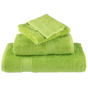  Premium Sauna Towels SOLUND 2 pcs Apple Green 80x200 cm 600 gsm