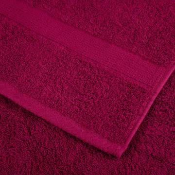  Premium Bath Towels SOLUND 4pcs Bordeaux 100x150cm 600gsm