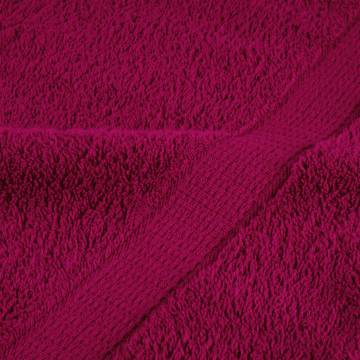  Premium Bath Towels SOLUND 4pcs Bordeaux 100x150cm 600gsm