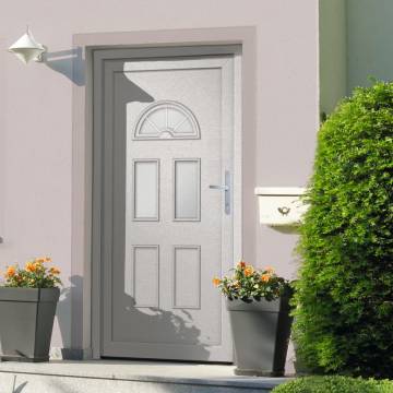  Front Door White 110x210 cm PVC