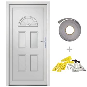  Front Door White 110x210 cm PVC