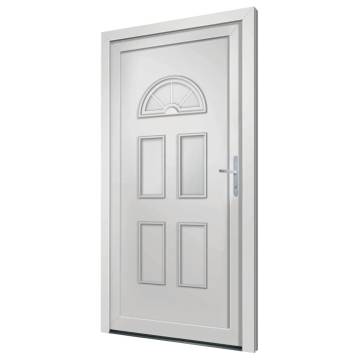  Front Door White 110x210 cm PVC