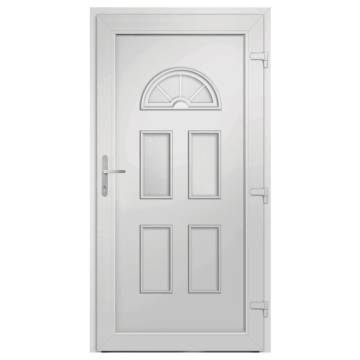  Front Door White 110x210 cm PVC