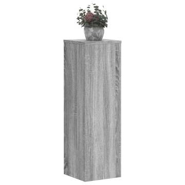  Plant Stand 2pcs Grey Sonoma 25x25x80 cm Engineered Wood