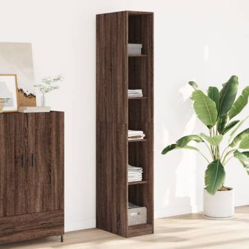  Wardrobe Brown Oak 30x50x200 cm Engineered Wood