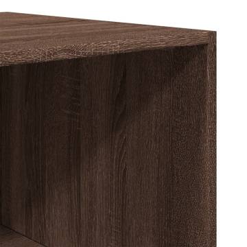  Wardrobe Brown Oak 80x50x200 cm Engineered Wood