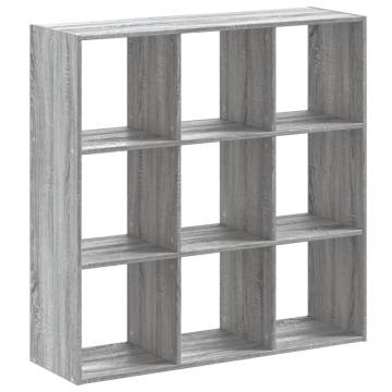  Bookcase Grey Sonoma 102x32x102 cm Engineered Wood