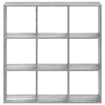  Bookcase Grey Sonoma 102x32x102 cm Engineered Wood