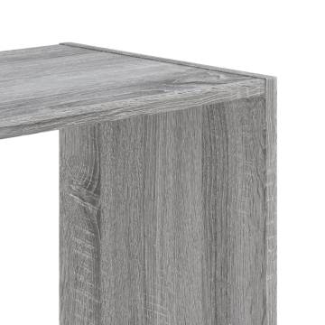  Bookcase Grey Sonoma 102x32x102 cm Engineered Wood