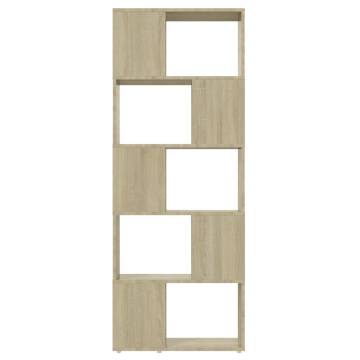  Book Cabinet Room Divider Sonoma Oak 60x24x155 cm