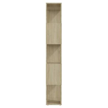  Book Cabinet Room Divider Sonoma Oak 60x24x155 cm