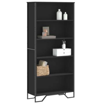  Book Cabinet Black 80x31x169 cm Engineered wood