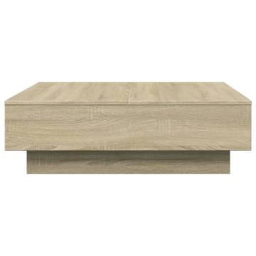  Coffee Table Sonoma Oak 90x90x28 cm Engineered Wood