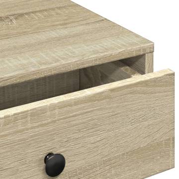  Coffee Table Sonoma Oak 90x90x28 cm Engineered Wood