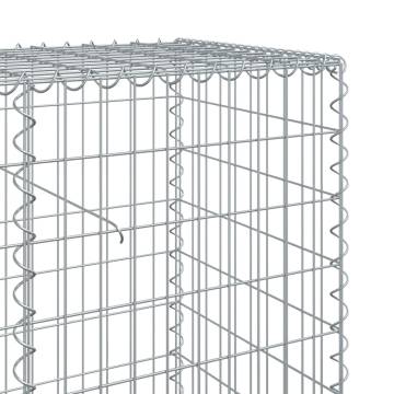  Gabion Basket with Cover 1000x50x100 cm Galvanised Iron