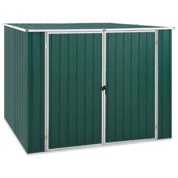  Garden Shed Green 195x198x159 cm Galvanised Steel