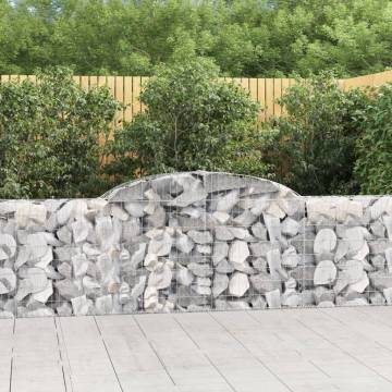 Arched Gabion Baskets 30 pcs 300x30x80/100 cm Galvanised Iron