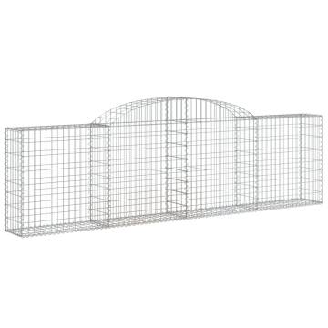 Arched Gabion Baskets 30 pcs 300x30x80/100 cm Galvanised Iron