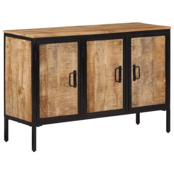  Sideboard 105x35x70 cm Solid Rough Wood Mango