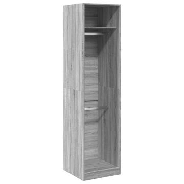  Wardrobe Grey Sonoma 50x50x200 cm Engineered Wood